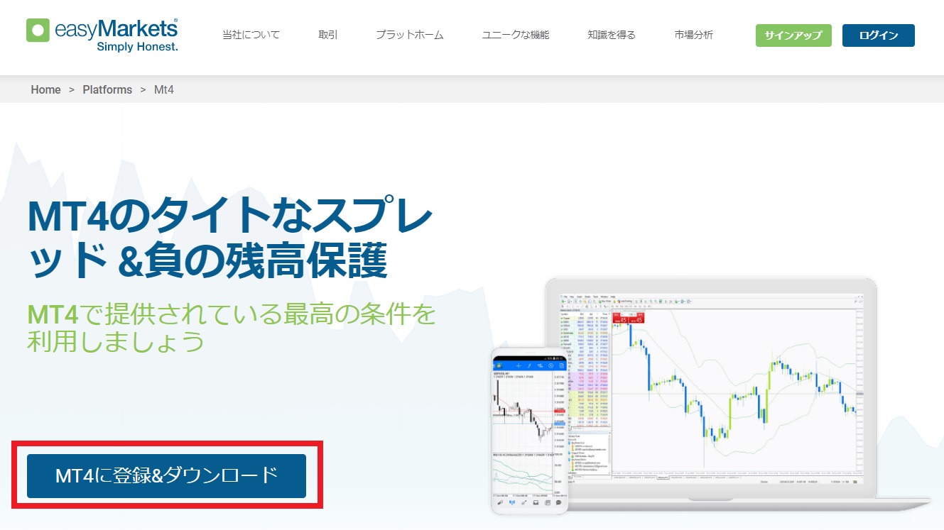 easy Markets MT4_ダウンロード